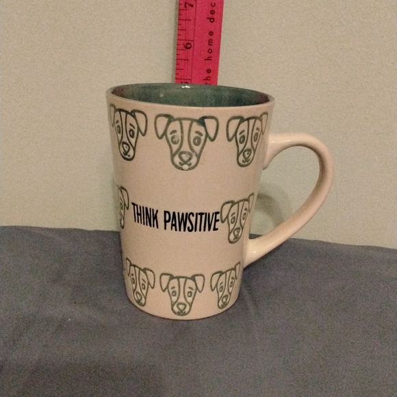 "Think Pawsitive" cute coffee mug~dog mom, dog gift! - Picture 2 of 5